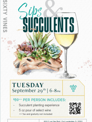Sips and Succulents in Fort Lauderdale Sips and Succulents in Fort Lauderdale